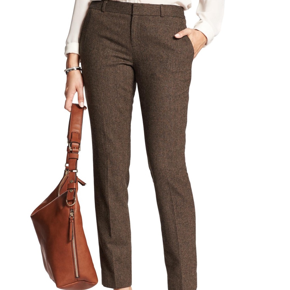 Banana Republic Ryan Fit Slim Herringbone Pants
